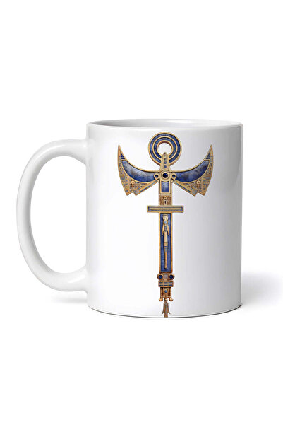 OEM Personalized White Mug, Egyptian Amulet, Inovatix®. 330ml