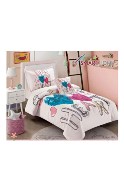 ROYAL ROSE Luxury 4-Piece Medium Filled Quilted Baby Bedspread and Comforter Set with Fitted Sheet 170x230cm