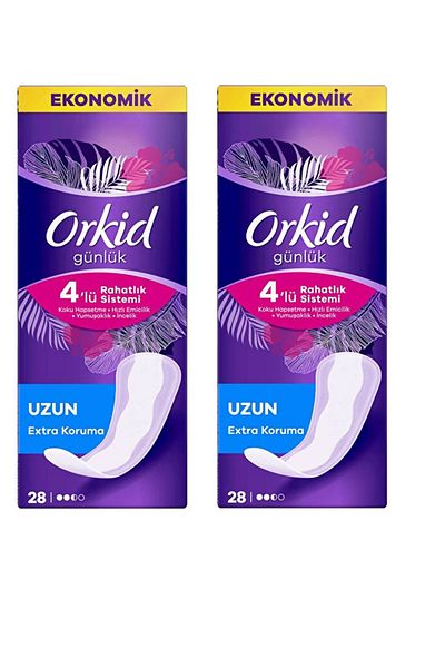 Orkid Daily Pad Long 28 Pack Purple Pack X 2 Pcs