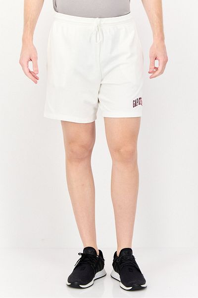 GAP Men Graphic Print Basic Shorts, White