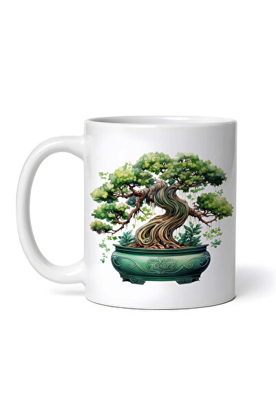 OEM Cană albă personalizată, Bonsai religios, INOVATIX®. 330ml