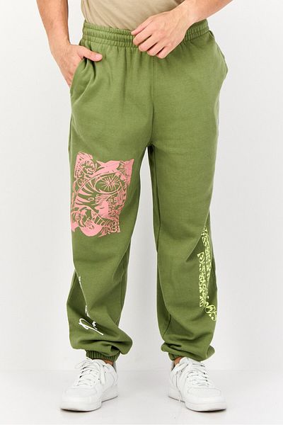 Levi's Men Regular Fit Graphic Print Sweatpants, Olive