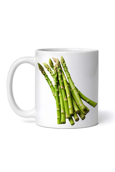 OEM Cană albă personalizată, Sparanghel, Inovatix®. 330 ml