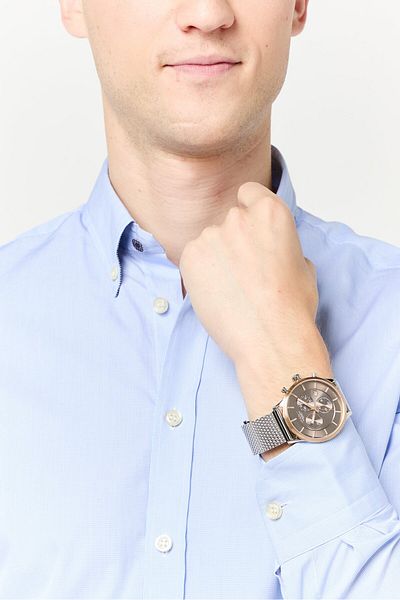 Gant Men G Gww002001 Analog Stainless Steel Watch 40 Mm, Silver