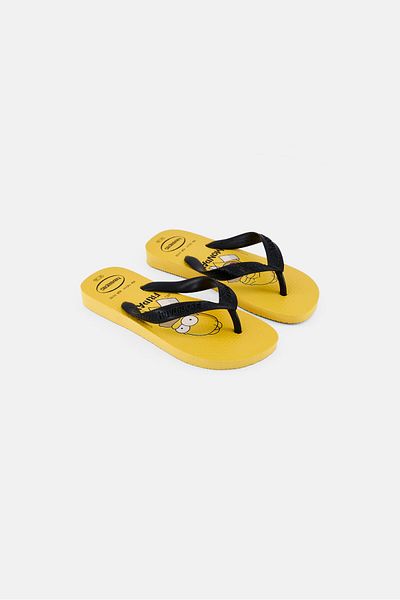 Havaianas Kids Boy Simpsons Slip On Slipper, Yellow