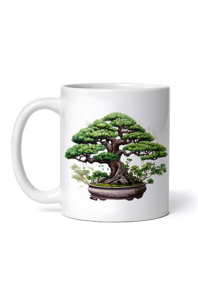 OEM Cană albă personalizată, Bonsai Platon, INOVATIX®. 330ml