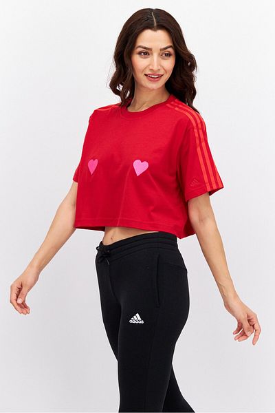 adidas X Ivy Park Women Sportswear Fit Short Sleeves Outdoor Top, Red
