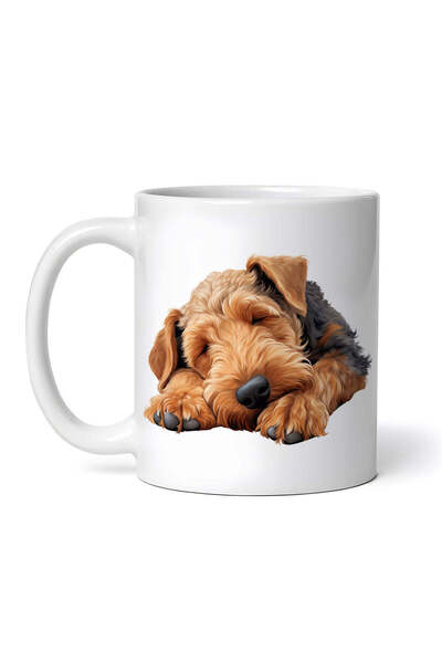 OEM Εξατομικευμένη Λευκή Κούπα, Airedale Terrier, Inovatix®. 330 ml