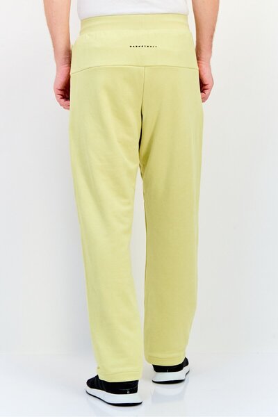 adidas Men Sportswear Fit Basketball Sweatpants, Light Yellow