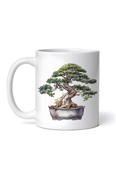 OEM Cană albă personalizată, Bonsai Miriam, INOVATIX®. 330ml