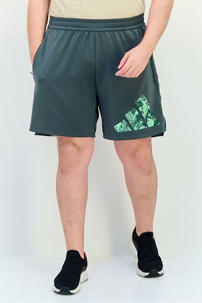 adidas Men Sportswear Fit 7 Inseam Training Shorts, Dark Sage