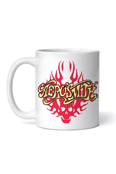 OEM Εξατομικευμένη λευκή κούπα, λογότυπο κρανίου Aerosmith στις φλόγες, INOVA...
