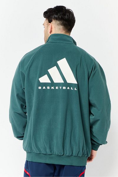 adidas Men Sportswear Fit Long Sleeves Training Jacket, Green