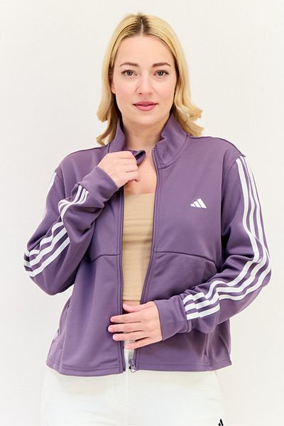 adidas Women Sportswear Fit Long Sleeves Training Track Jacket, Shadow Violet