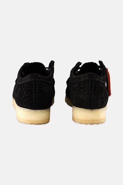 CLARKS X Civilist Kids Boy Wallabee Lace Up Casual Shoes, Black