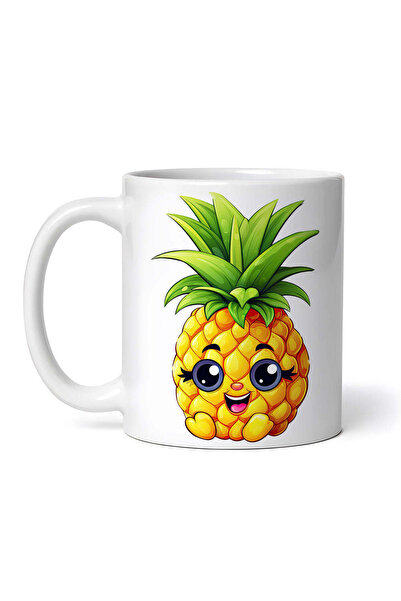 OEM Cană albă personalizată, Ananas cu picioare, Inovatix®. 330 ml