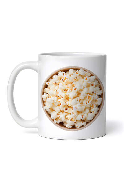 OEM Cană albă personalizată, bol pentru popcorn, Inovatix®. 330 ml