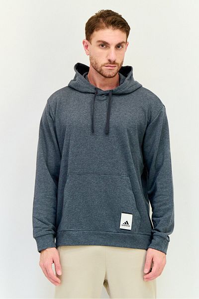 adidas Men Sportswear Fit Long Sleeves Outdoor Hoodie, Grey