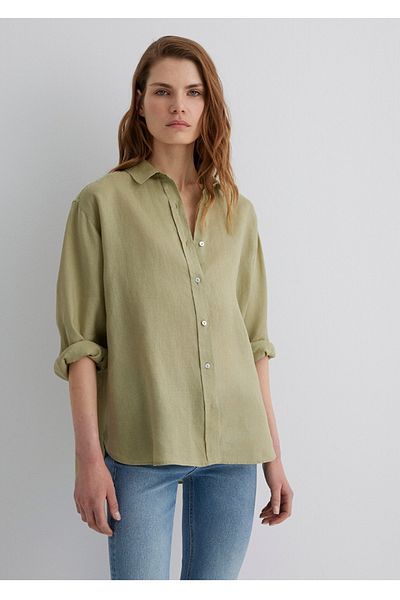 Mavi 100% Linen Loose Fit Shirt.