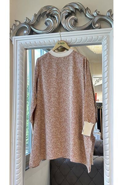 Invee Invee Patterned Tunic - Tan