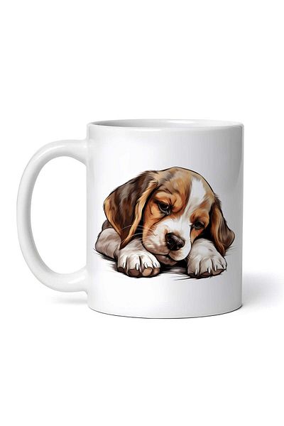 OEM Personalized White Mug, Beagle, Inovatix®. 330ml