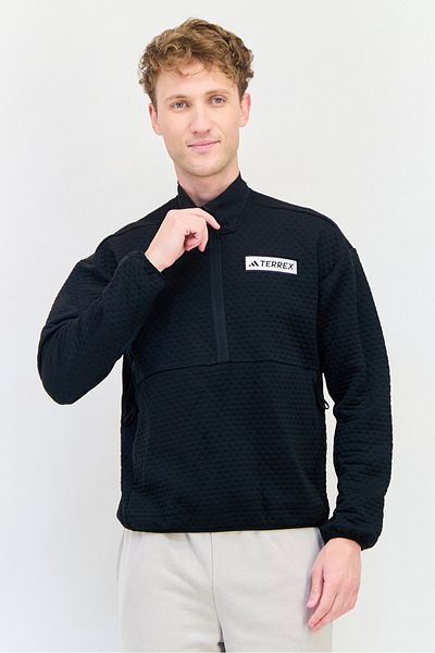 adidas Men Sportswear Fit Long Sleeves Hiking Jacket, Black