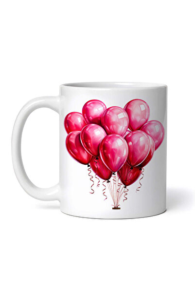 OEM Cană albă personalizată, baloane roz pentru evenimente, Inovatix®. 330ml