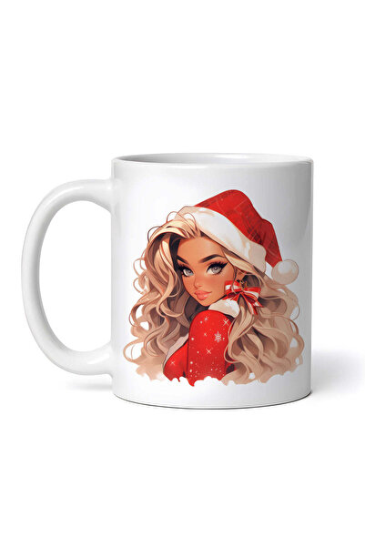 OEM Cană albă personalizată, blondă cu ochi albaștri pentru Crăciun, Inovatix...