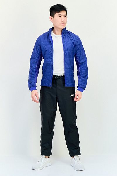 hoka Men Sportswear Fit Long Sleeves Outdoor Jacket, Blue