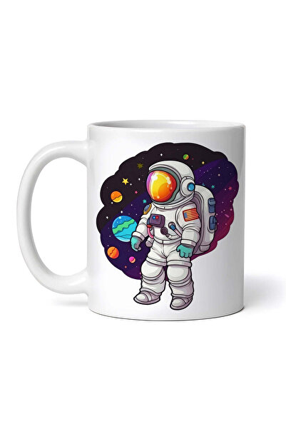 OEM Cană albă personalizată, Astronautul Boris, INOVATIX®. 330ml