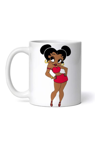 OEM Cană albă personalizată, Betty Boo, INOVATIX®. 330 ml