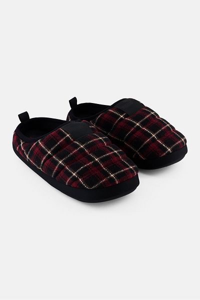 Puma Men Scuff Flannel Slip On Slippers, Multicolor