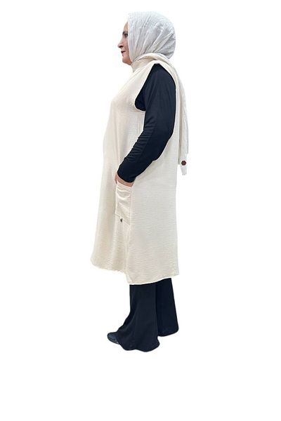 Sevda Kılınç Large Size Imported Ayrobin Vest