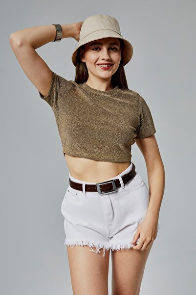 derikem Curea de damă din piele naturală 100% cu cataramă argintie 3cm