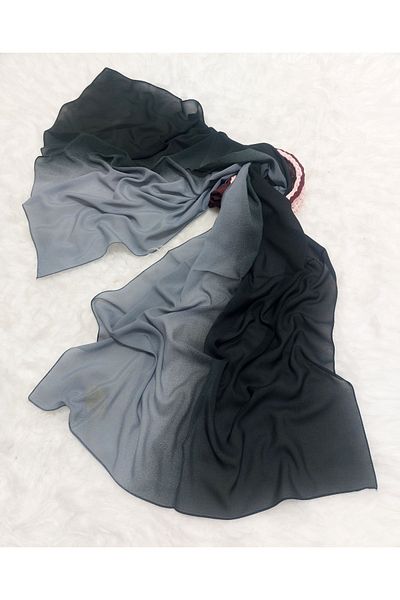 istanbul prensesleri Patterned Chiffon Shawl Gradient Model Soft - Flexible-Soft