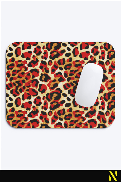 nilizma Mousepad ergonomic colorat cu model leopard, bază anti-alunecare, pentru uz casnic și la birou.