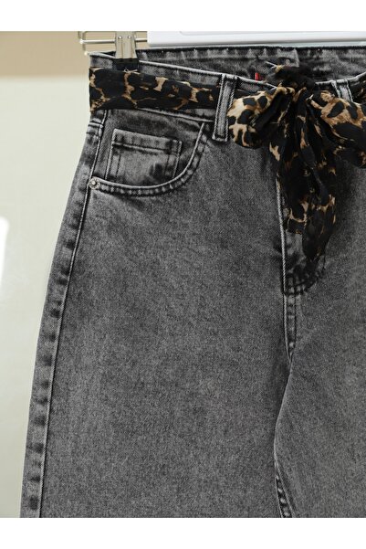 HİJABAYA Scarf Detailed Palazzo Jeans