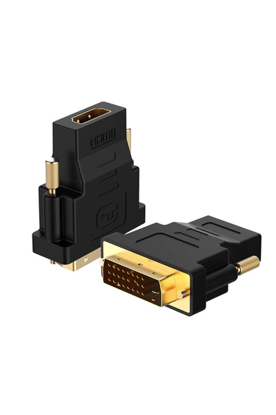 Derwell DVI HDMI Adaptörü DVI 24+1 HDMI Kaplama Fiş DVI Erkek HDMI Uyumlu Vid...