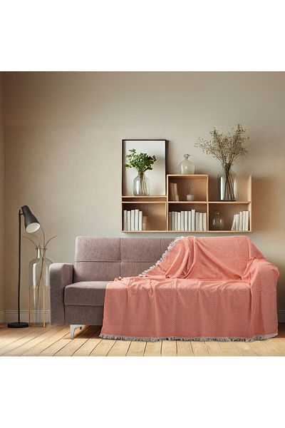 Cottexo Husă pentru canapea extensibilă și șal pentru scaun anti-alunecare din bumbac 170x210