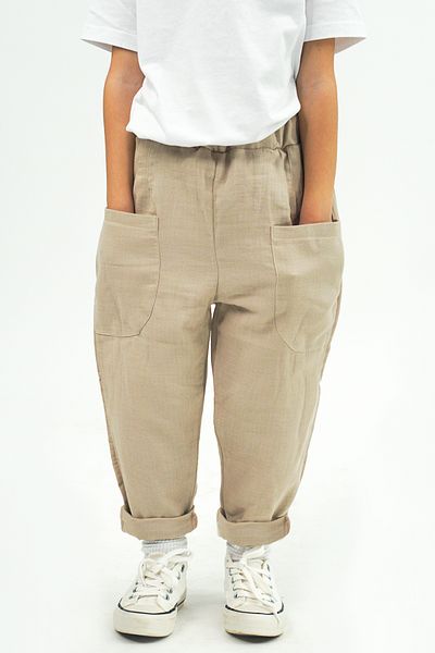 Catz Kids 2 Pack Boyfriend Muslin Pants (Black and Mink)