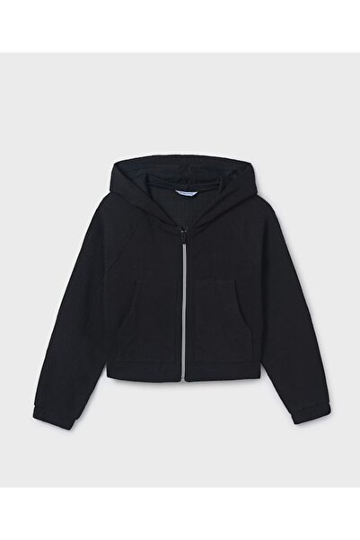 MAYORAL LİMİ kız çocuk baharlık yazlık dokulu kumaş kapüşonlı hırka bol panto...