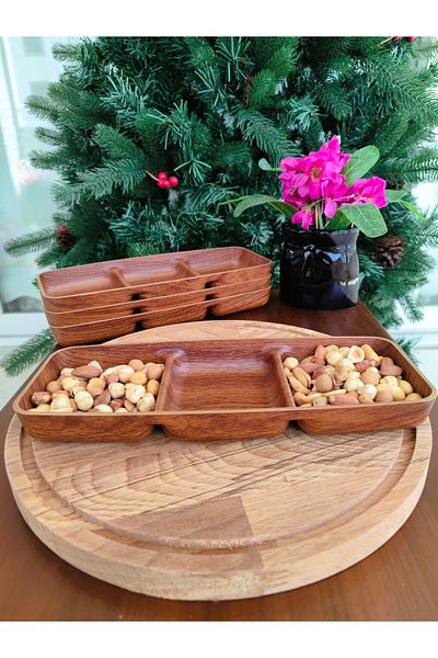 Madame Coco Marivi Three Compartment Snack Bowl - 26 cm