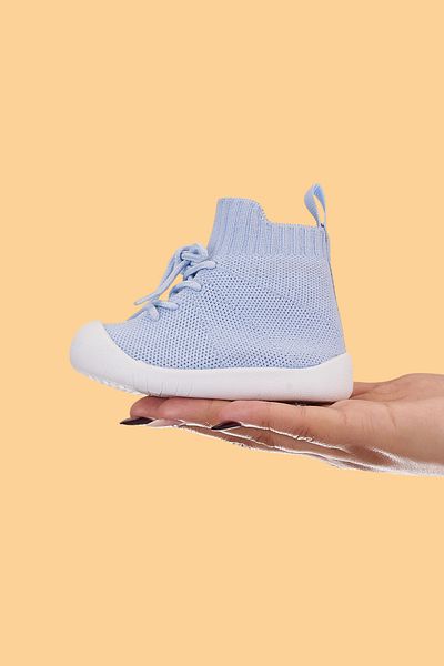 Mumenim Berbera Unisex Copii Bebeluși Protecție pentru degetele de la picioare Anti-alunecare Ortopedică Albastru First Step și pantofi pantofi