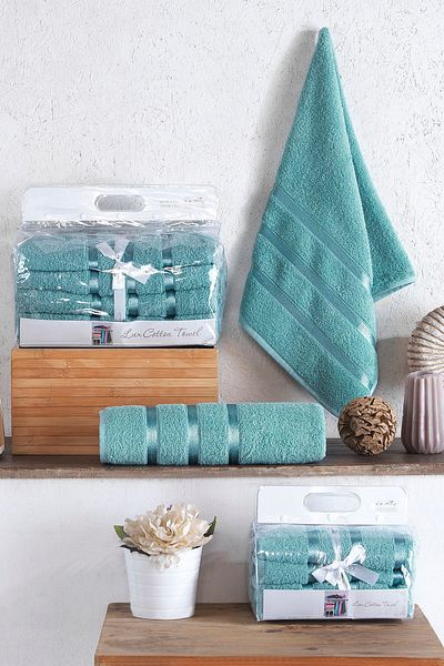 My Catherine Set prosoape de baie Sorela 4 piese Set baie turceasca 100% bumbac