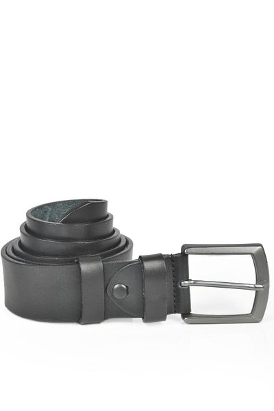 DeepSEA Men's Black 100% Genuine Leather Jeans Belt 4 cm Leather Sports Belt 2402621