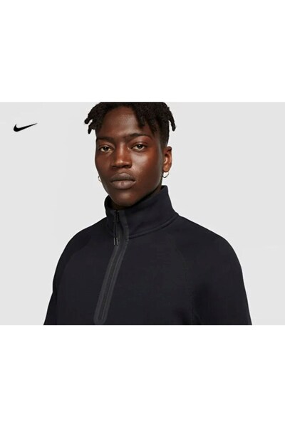 Nike Tech Fleece Half-Zip Top Erkek Sweatshirt fb7998-010