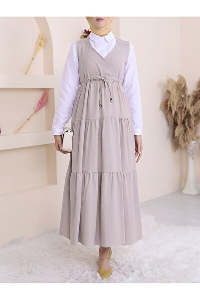 HİJABAYA Zero Sleeve Piece Tunnel Lace Gilet