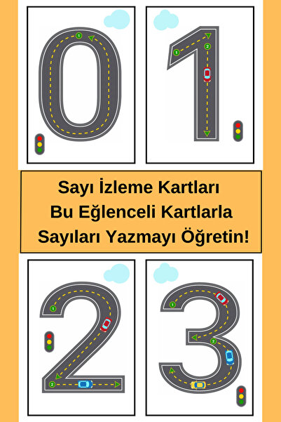 Welly Jones Sayı İzleme Kartları, Bu Eğlenceli Kartlarla Sayıları Yazmayı Öğr...