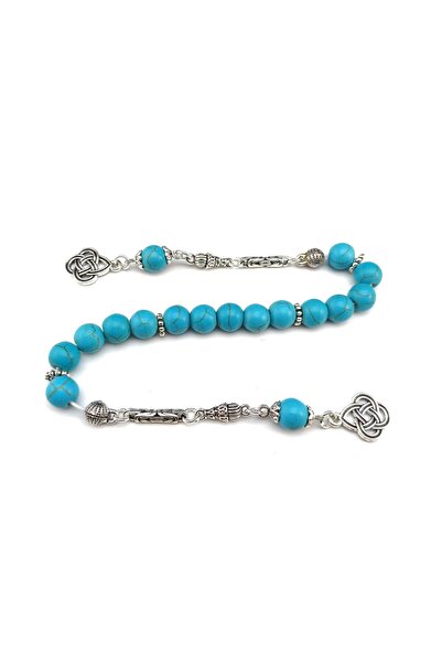 Selderesi Turkuaz Firuze Taş Zaza Model Tesbih Doğal Taş Tespih