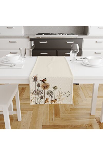 Sister Home Design Vintage Dandelion Desenli Ranır - Runner